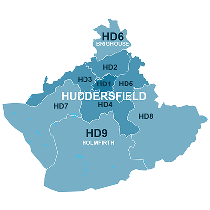 Huddersfield Map (House Sale Data)